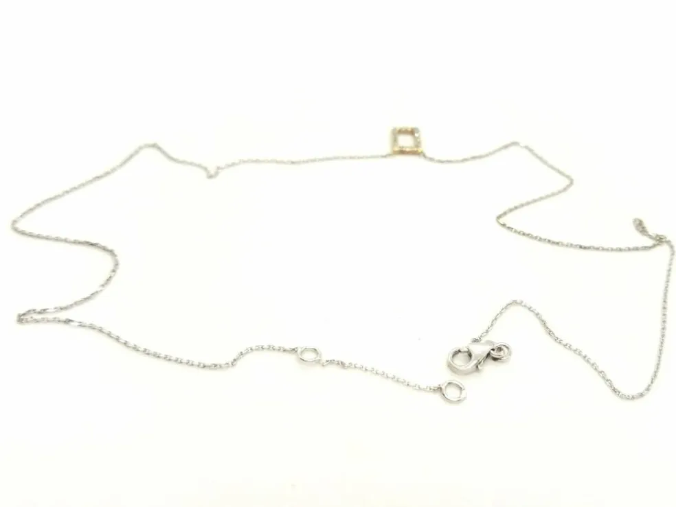 Collier Graphique Or blanc Diamant