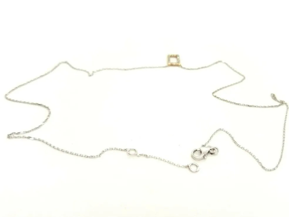 Collier Graphique Or blanc Diamant