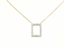 Collier Graphique Or blanc Diamant