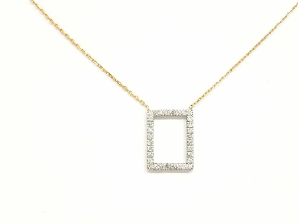 Collier Graphique Or blanc Diamant
