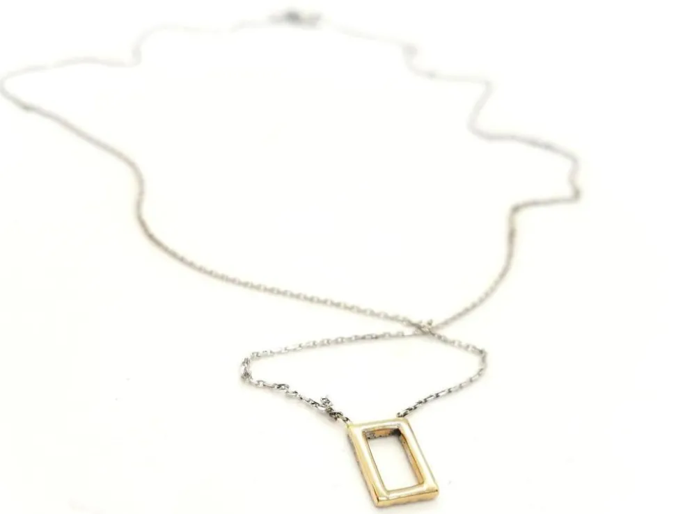 Collier Graphique Or blanc Diamant