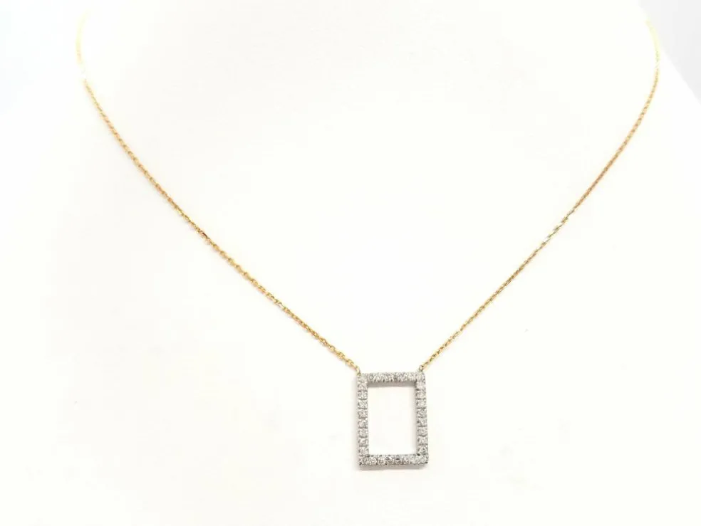 Collier Graphique Or blanc Diamant