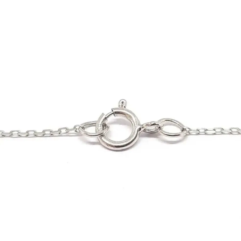 Collier grappe diamants or blanc