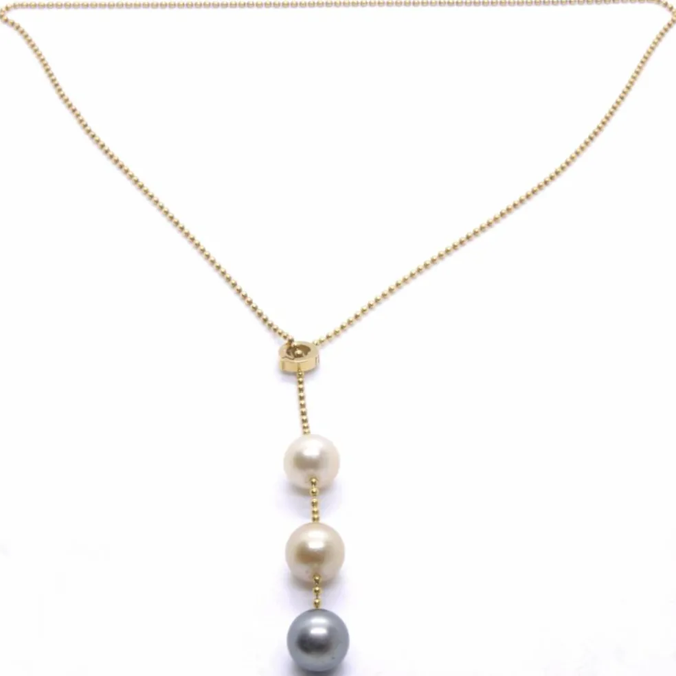 Collier GRETA or, perles des mers du Sud