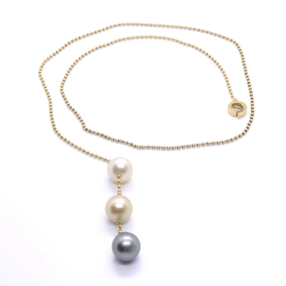 Collier GRETA or, perles des mers du Sud