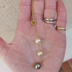 Collier GRETA or, perles des mers du Sud