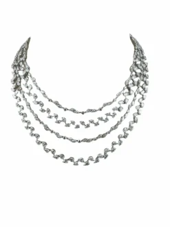 Collier haut de gamme Diamond Cocktail à quatre couches