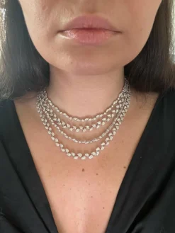 Collier haut de gamme Diamond Cocktail à quatre couches