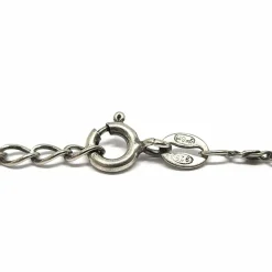 Collier hibou grenats argent