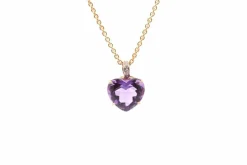 Collier Koenig améthyste et diamants en or jaune