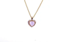 Collier Koenig améthyste et diamants en or jaune