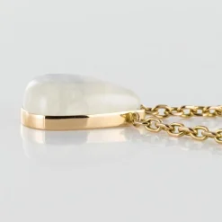 Collier labradorite et or