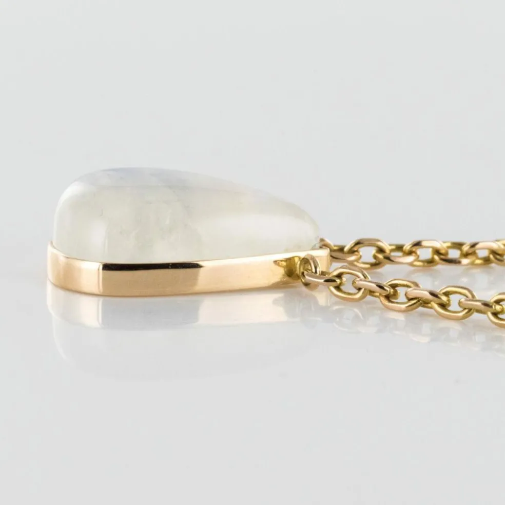Collier labradorite et or