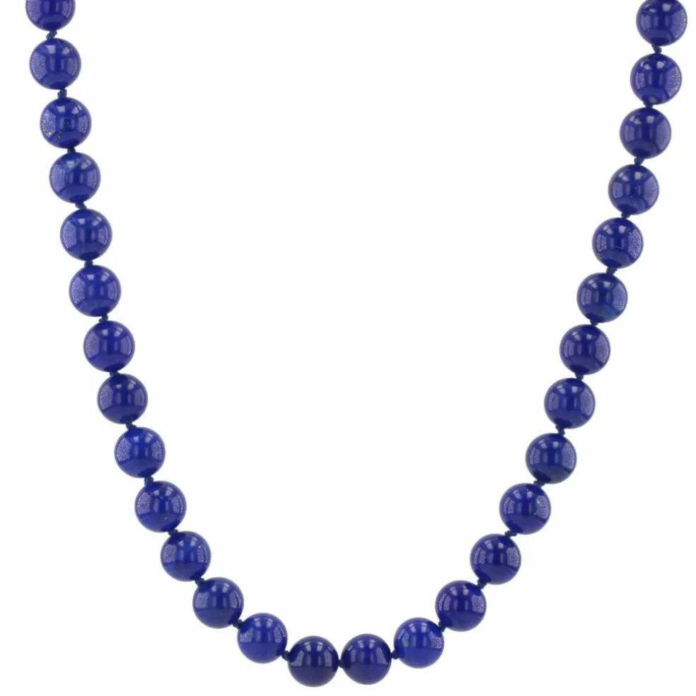 Collier lapis lazuli et son fermoir en or