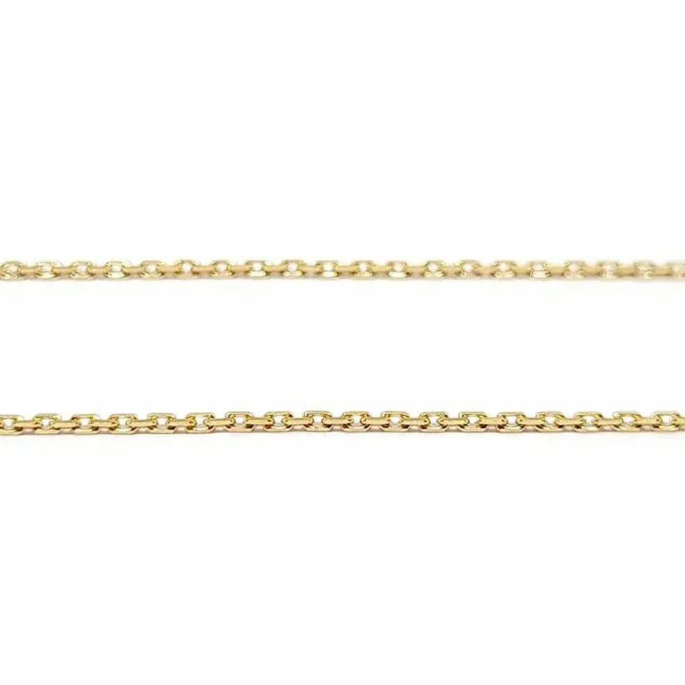 Collier lien diamants , or jaune