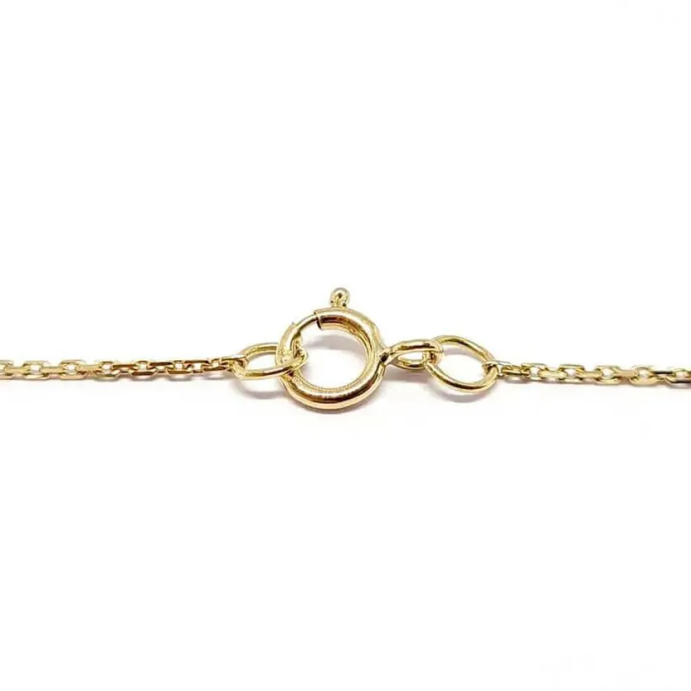Collier lien diamants , or jaune