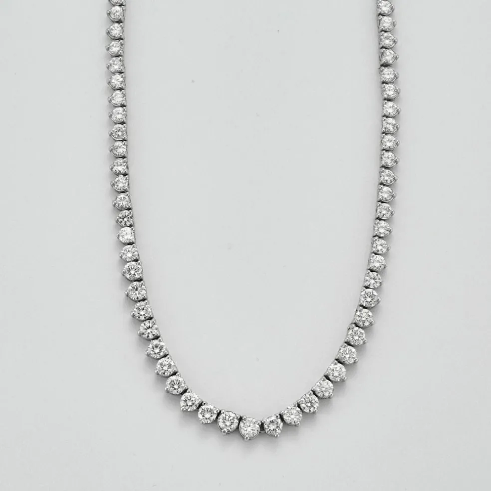 Collier Ligne Diamants - 9 cts.