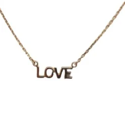 Collier Love en Or jaune