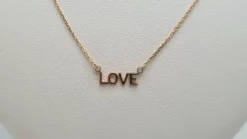 Collier Love en Or jaune