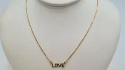 Collier Love en Or jaune