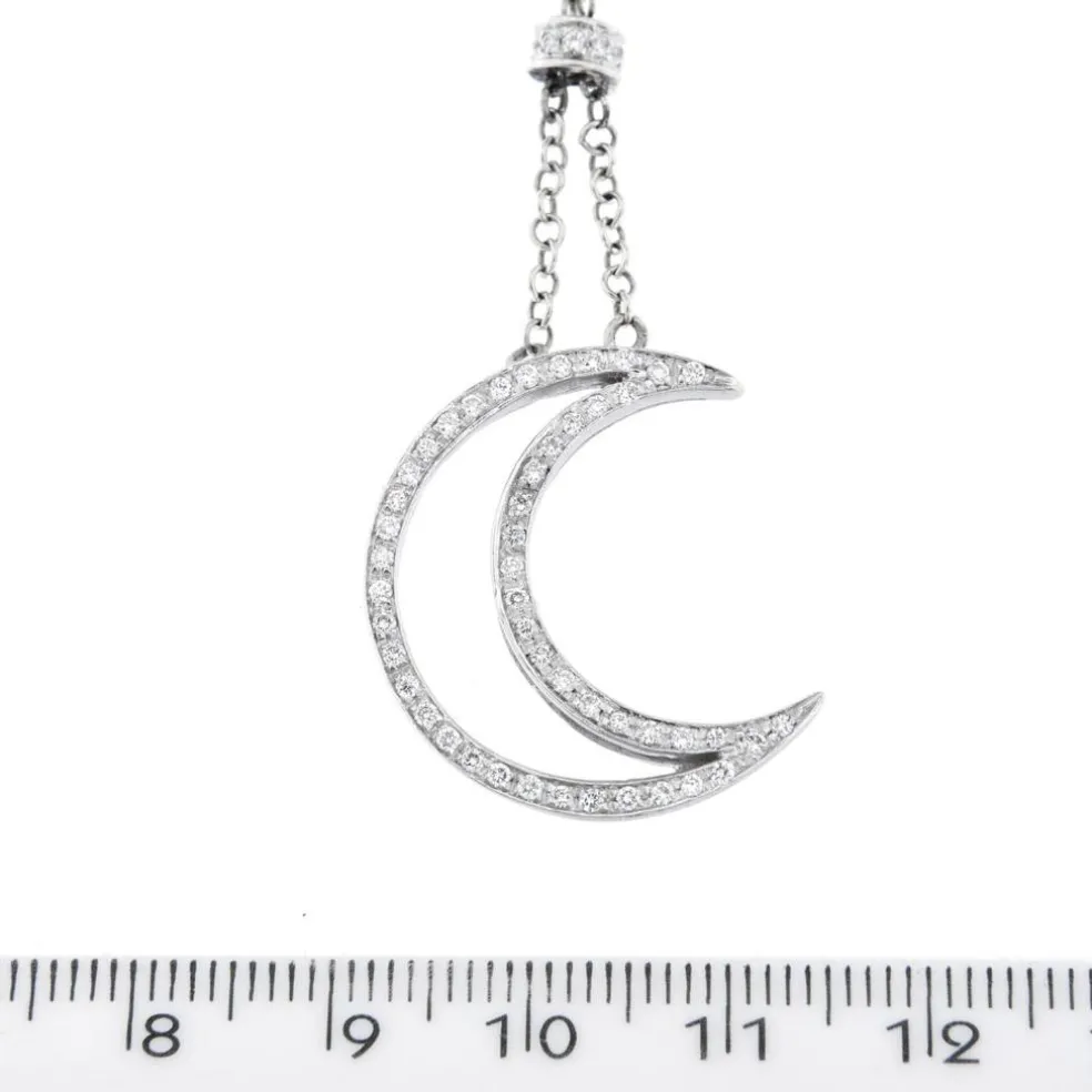 Collier lune et diamants