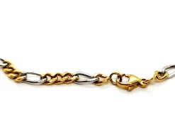 Collier Maille alternée Or jaune, Or blanc