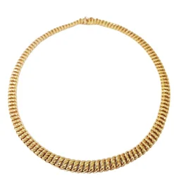 Collier maille américaine OR 18K
