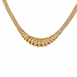 Collier maille américaine or jaune