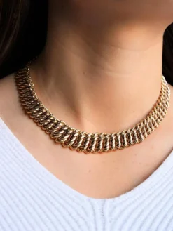 Collier Maille américaine Or rose