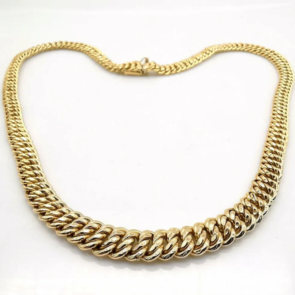 Collier maille américaine or jaune