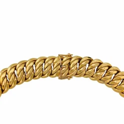 Collier maille américaine or jaune.
