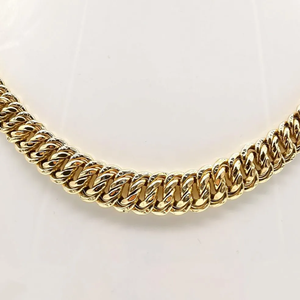 Collier maille américaine or jaune