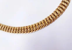 Collier maille américaine OR 18K