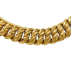 Collier maille américaine or jaune.