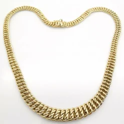 Collier maille américaine or jaune