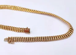 Collier maille américaine OR 18K