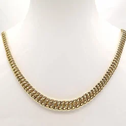 Collier maille américaine or jaune