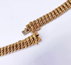 Collier maille américaine OR 18K