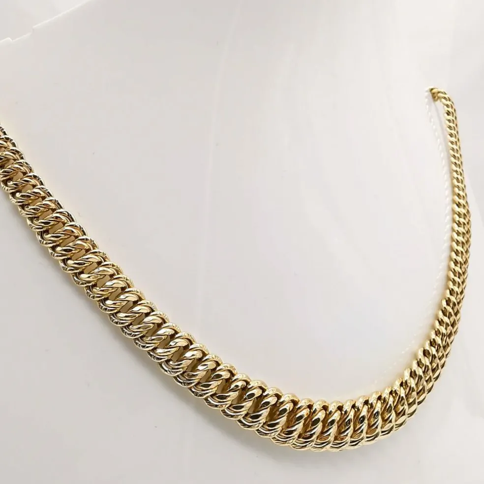 Collier maille américaine or jaune
