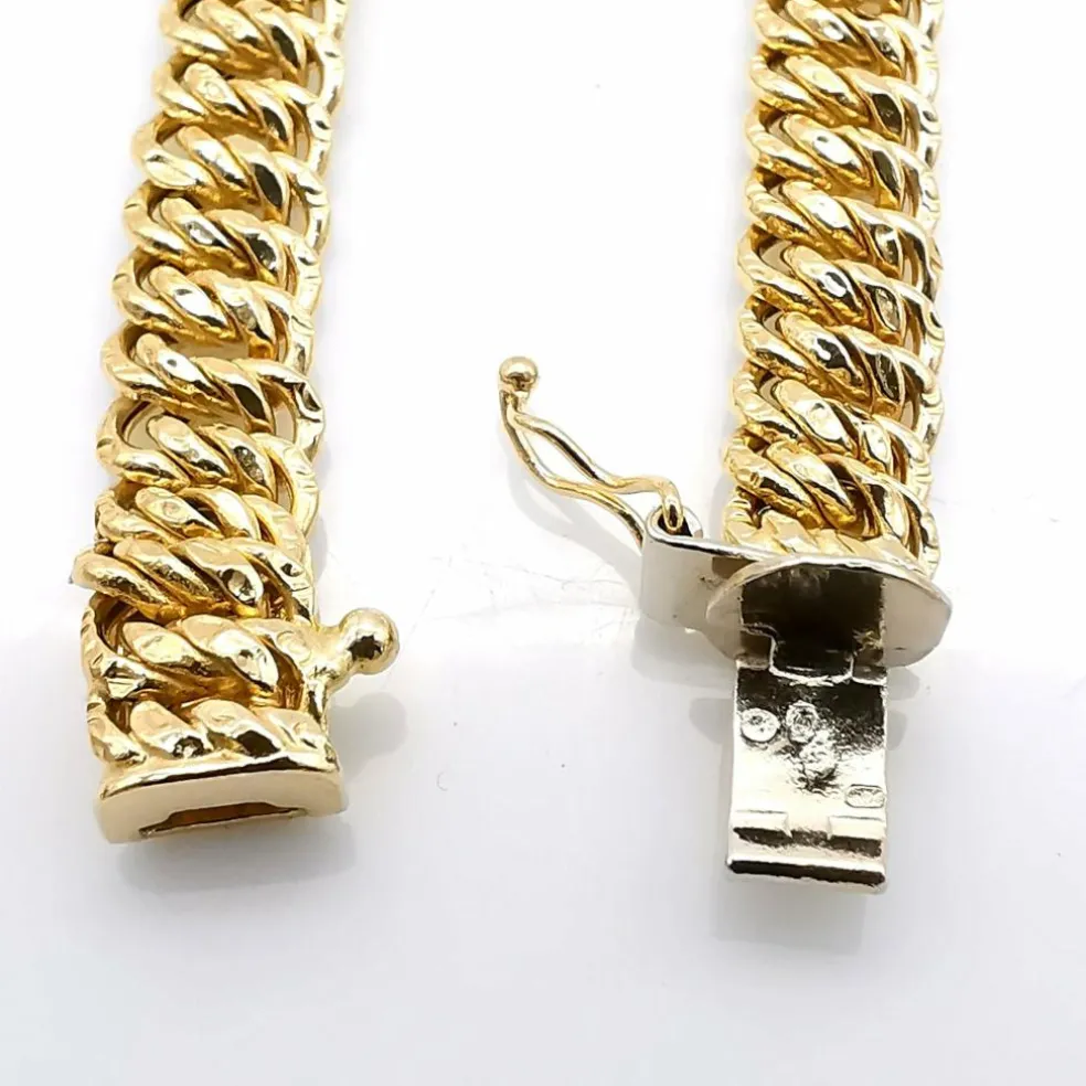 Collier maille américaine or jaune