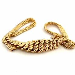 Collier maille américaine or jaune