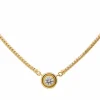 Collier Maille anglaise Or jaune Diamant