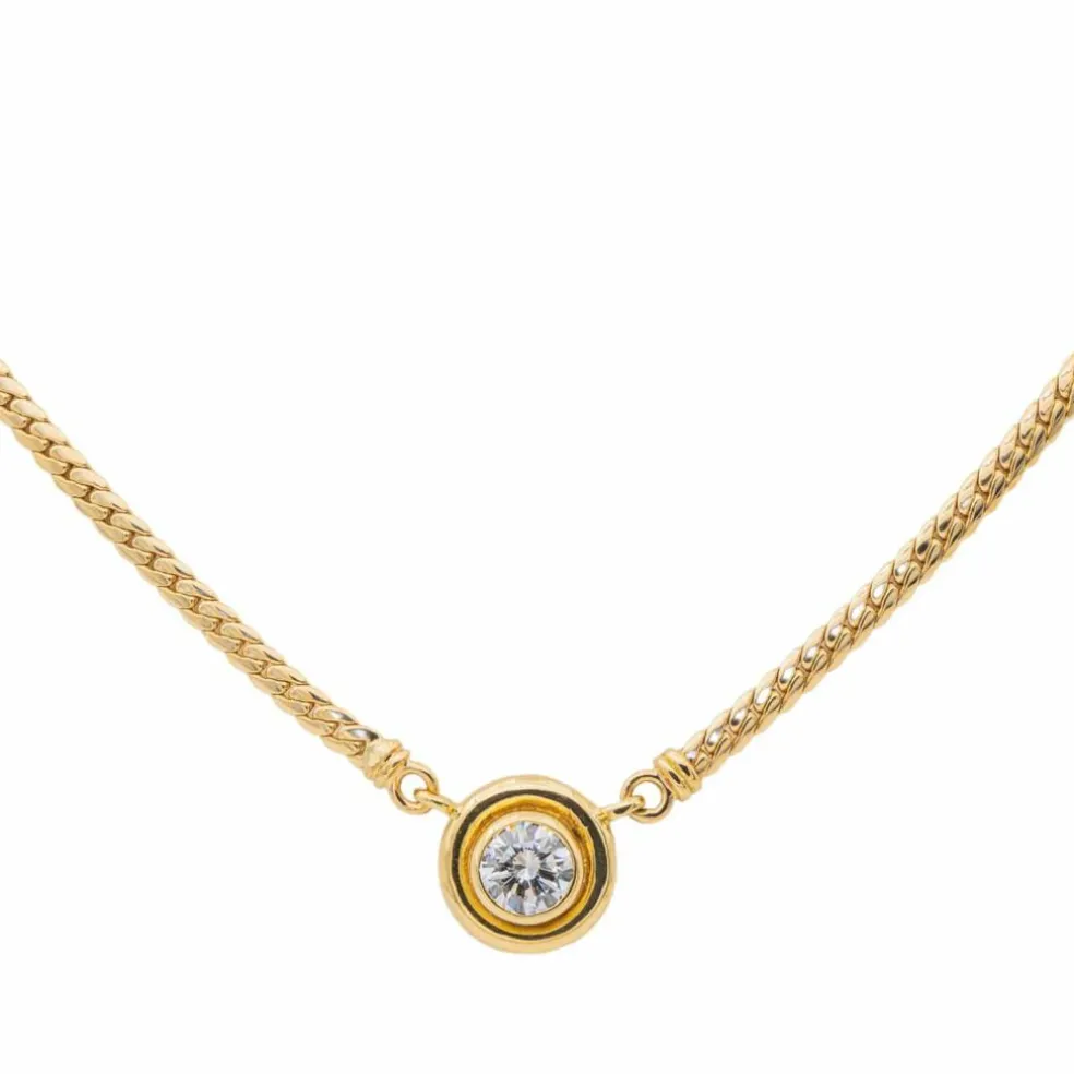 Collier Maille anglaise Or jaune Diamant
