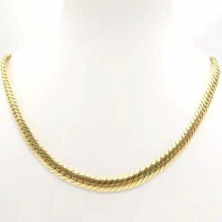 Collier maille anglaise or jaune