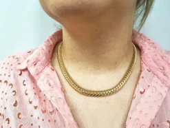 Collier Maille anglaise or jaune