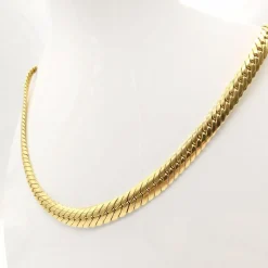 Collier maille anglaise or jaune