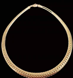 Collier Maille anglaise or jaune