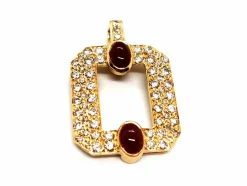 Collier Maille anglaise Or jaune Rubis