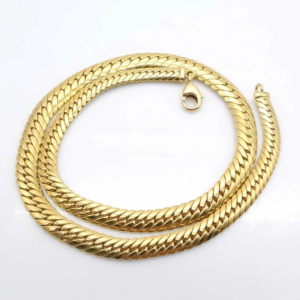 Collier maille anglaise or jaune