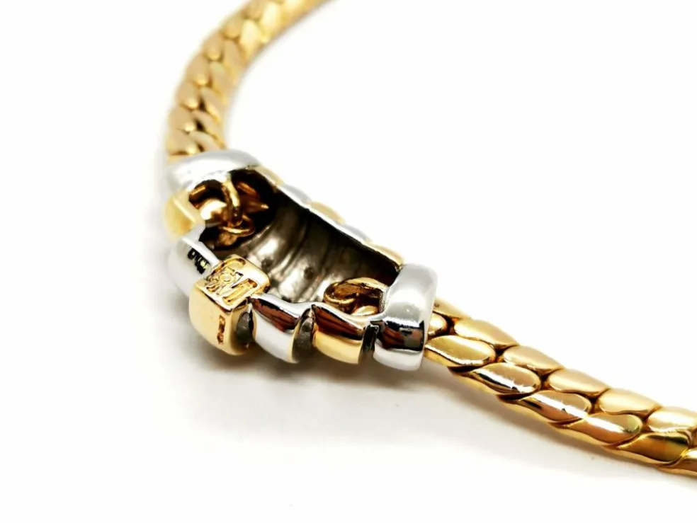 Collier Maille anglaise Or jaune Diamant